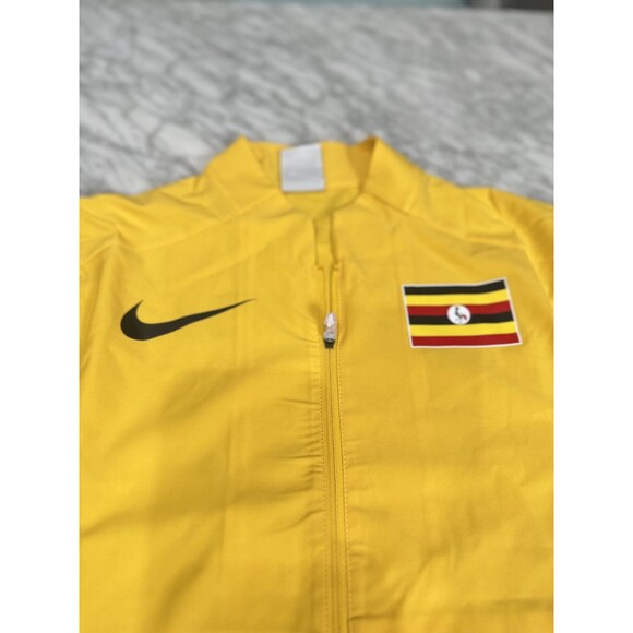 Nike Uganda International Team Issue Pro Elite Track Jacket Yellow Women' Large - Picture 5 of 10